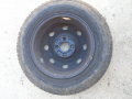 Две летни гуми и четири железни джанти, снимка 3