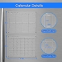 Нов Комплект акрилен календар борд за хладилник с маркери и държач, снимка 3