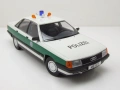Audi 100 C3 1989 Polizei полицейски - мащаб 1:18 на Triple9 моделът е нов в кутия, снимка 8