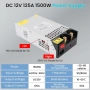 Импулсно захранване 12V 125A 1500W AC/DC индустриално, снимка 3