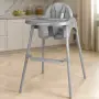 Детско столче за хранене, сиво, снимка 3