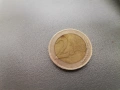 2 евро Белгия, 10 години евро , снимка 2