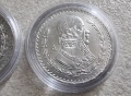 Мексико. Сребро. 1 песо. 1961 и 1964 г. Цената е за 1 бройка., снимка 7