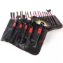 Промоция: Комплект от 22 четки за грим в разгъваща се чантичка от естествена кожа  HZS83, снимка 4