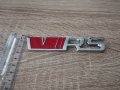 Skoda VRS шкода ВРС емблеми надписи червено със сребристо, снимка 3