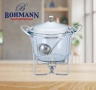 Съд за затопляне Bohmann, 4л, за супа, стоманен капак, стъкло, инокс, снимка 4