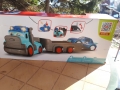Голям камион с ремарке и кола - Dickey Toys ABC Teddy Trucker 60 см , 12м+, снимка 2