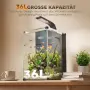 PawHut Комплект за Аквариум 36L Нано Аквариум с LED Осветление, снимка 2