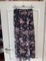 Нова дълга елегантна ежедневна ефирна пола флорален принт ластик в талията , снимка 3