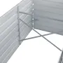vidaXL Повдигната леха, 160x80x45 см, поцинкована стомана, сива, снимка 5