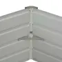 vidaXL Повдигната леха, 129x129x45 см, поцинкована стомана, зелена, снимка 4