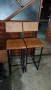 бар столове от масив и желязо , снимка 3
