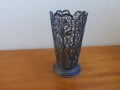 Руски посребрен подстакан ваза филигран 1960 г, снимка 2