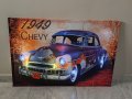 Светеща картина с Led осветление - Chevy 1949 , снимка 2