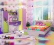 Детско легло с гардероб и бюро JOY, снимка 1 - Мебели за детската стая - 44599163