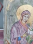 ИКОНА-ДЕВА МАРИЯ С МЛАДЕНЕЦА ,МАСЛО ВЪРХУ ПЛАТНО, снимка 4