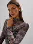 MOHITO Блуза от мрежесто жарсе. Топ с тигров принт, снимка 5