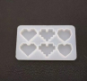 6 вида сърце сърца с ръбове силиконов молд форма фондан шоколад гипс смола , снимка 3