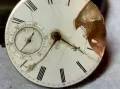 МЕХАНИЗЪМ с ЦИФЕРБЛАТ от СТАР МАРКОВ РЯДЪК ВИКТОРИАНСКИ ДЖОБЕН ЧАСОВНИК с ФУНКЦИОНИРАЩ БАЛАНС 24663, снимка 7