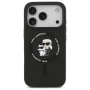 Оригинален кейс Karl Lagerfeld Silicone Double Heads And Circle MagSafe, За iPhone 17 Pro (6.3), Чер, снимка 2
