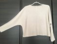 бежов пуловер/блуза с прилеп ръкав, снимка 2