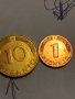 2 БР. ДЕФЕКТНИ монети ГФР 10 пфенинг  1971г. 1 пфенинг 1983 г .с черта на гърба , снимка 8