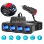  Разклонител за запалка С 4 Гнезда, 2 x USB, 1 x Type-C, снимка 1