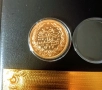 Позлатена с 24 карата злато османска монета със сертификат , снимка 6