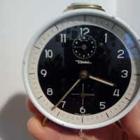 Антикварен немски будилник,настолен часовник, снимка 1 - Антикварни и старинни предмети - 36132430