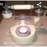 ретро работещ, телефон, снимка 1 - Антикварни и старинни предмети - 43278811