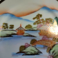 Намалена цена! Ръчно рисувани Японски чинии за десерт, 5 броя., снимка 7 - Чинии - 41186877