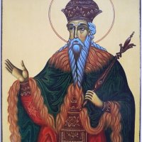 Икона на Свети Тривелий Цар Български (Хан Тервел) sveti trivelii han tervel, снимка 1 - Икони - 25313506