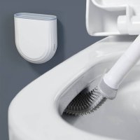 Силиконова четка за почистване на тоалетна чиния, снимка 1 - Мопове, кофи, четки и метли - 44501215