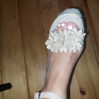 Дамски обувки на платформа - велур, снимка 6 - Дамски елегантни обувки - 44603385