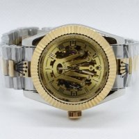 Мъжки луксозен часовник Rolex Crown 👑 Skeleton, снимка 8 - Мъжки - 41554683