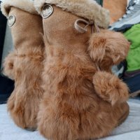 КАТО НОВИ апрески Dockers® Snow Boots original, N- 35 - 36 топли боти, ботуши, 100% естествена кожа,, снимка 8 - Дамски апрески - 39640773