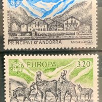 1990. Андора , Фр. 1986 = “ Фауна. EUROPA stamps : Опазване на природата.”, **, MNH, снимка 1 - Филателия - 44429334