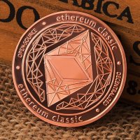 Етериум Класик монета / Ethereum Classic Coin ( ETC ) - Copper, снимка 2 - Нумизматика и бонистика - 38927880