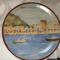 Керамична чиния за стена ръчно рисувана, снимка 4 - Пана - 41524230