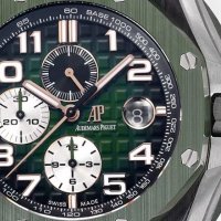 Мъжки часовник Audemars Piguet Royal Oak Offshore Green с швейцарски механизъм, снимка 3 - Луксозни - 40995142