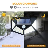 ПРОМО!!Комплект от 4 външни соларни лампи, Най-ново поколение, Водоустойчиви, Супер производителност, снимка 4 - Соларни лампи - 41573929