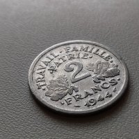 2 франка 1944 Франция , снимка 1 - Нумизматика и бонистика - 39884692