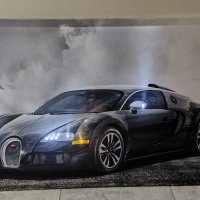 Светеща картина с LED осветление - Bugatti Veyron , снимка 2 - Картини - 39815644