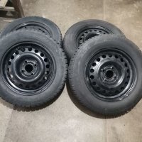 Зимни гуми с железни джанти 4х100 14" , снимка 2 - Гуми и джанти - 42144651