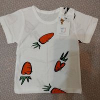 Бебешка блуза със къс ръкав , снимка 1 - Бебешки блузки - 39879954