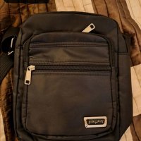 Мъжка стилна чанта за рамо в черно, снимка 9 - Чанти - 41755682