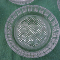 Стар немски кристал купи,чинийки, снимка 2 - Чинии - 36264318