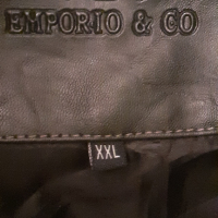 Мъжко кожено яке EMPORIO , снимка 11 - Якета - 36233319