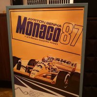  Vintage Ретро Постер Formula 1, Monaco, Monte Carlo 50см/70см+рамка IKEA , снимка 12 - Колекции - 34719478