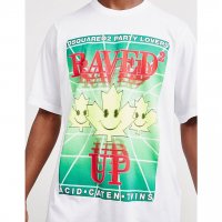 Мъжка тениска DSQUARED RAVED UP бяла XL-3XL, снимка 3 - Пуловери - 26005407